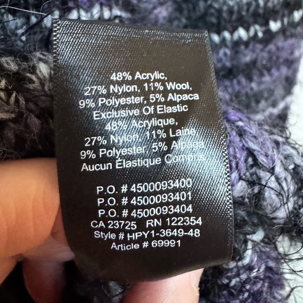 Babaton Donaldson Purple Açai Alpaca Wool Blend Oversized Fluffy Cardigan Size S - Picture 6 of 6